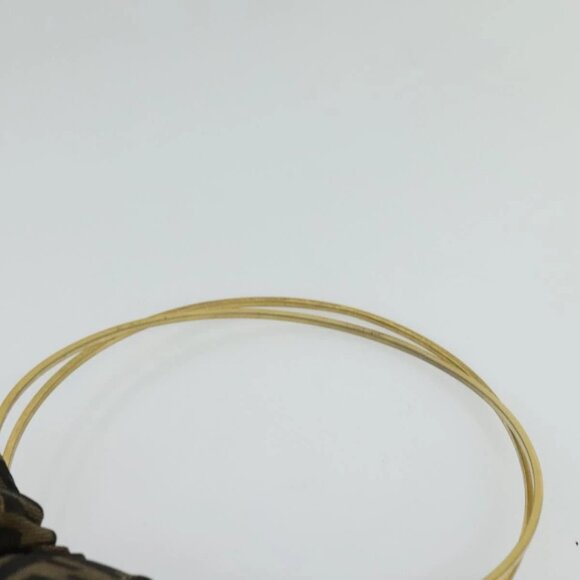 FENDI Zucca Canvas Hand Bag Brown Black gold Auth 124687 - Picture 9 of 16